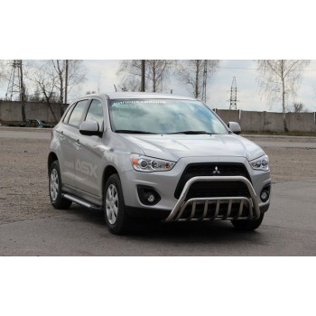 Кенгурятник WT002 (нерж.) для Mitsubishi ASX 2010-2023 рр Кенгурятник WT002 (нерж.) для Mitsubishi ASX 2010-2023 рр
