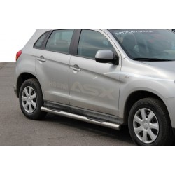 Боковые трубы BB002 (2 шт., нерж.) для Mitsubishi ASX 2010-2023 гг