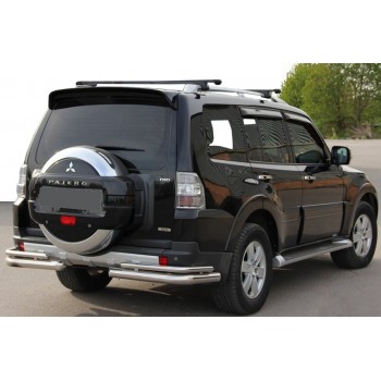 Задняя дуга AK003 Двойной (нерж.) для Mitsubishi Pajero Wagon IV