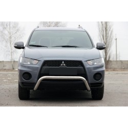 Кенгурятник WT007 (нерж.) для Mitsubishi Outlander 2006-2012 гг
