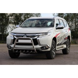 Кенгурятник WT008 (нерж) для Mitsubishi Pajero Sport 2015- гг