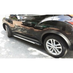 Боковые пороги Duru (2 шт., алюминий) для Nissan Juke 2010-2019 гг