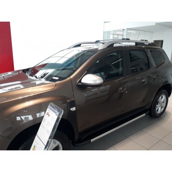 Боковые подножки DURU (2 шт, алюминий ) для Dacia Duster 2018-2024 гг