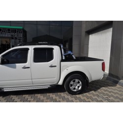 Боковые пороги X5-тип (2 шт., алюм.) для Nissan Navara 2006-2015 гг