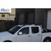 Рейлинги с перемычками (2 шт, Черные) Серые для Nissan Navara/NP300 2016- гг
