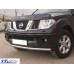 Передняя защита ST008 (нерж) для Nissan Navara 2006-2015 гг