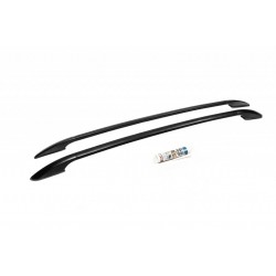 Рейлинги OmsaLine Solid (2 шт, черные) для Citroen C-3 2016-2023 гг