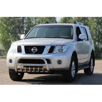 Кенгурятник WT008 (нерж) для Nissan Pathfinder R51 2005-2014 гг