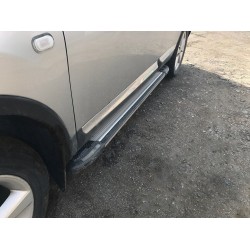 Бокові пороги Rainbow (2 шт., алюм.) Довга база для Nissan Qashqai 2010-2014рр