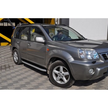 Боковые пороги Fullmond (2 шт, алюм.) для Nissan X-trail T31 2007-2014 гг