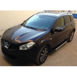 Бокові пороги RedLine V1 (2 шт., Алюм.) довга база для Nissan Qashqai 2010-2014рр