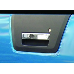 Накладка на ручку багажника (нерж) Carmos - Турецкая сталь для Nissan Navara 2006-2015 гг