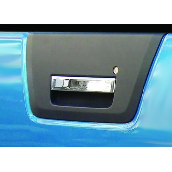 Накладка на ручку багажника (нерж) Carmos - Турецька сталь для Nissan Navara 2006-2015 рр