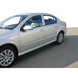 Боковые юбки Sedan (под покраску) для Opel Astra H 2004-2013 гг