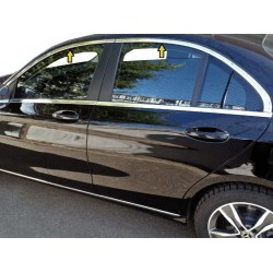 Верхняя окантовка стекол (нерж) для Mercedes C-сlass W205 2014-2021 гг