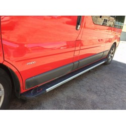 Бокові пороги RedLine V1 (2 шт., Алюміній) Коротка база для Nissan Primastar 2002-2014 рр