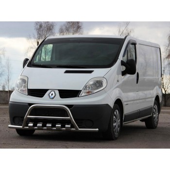 Кенгурятник з вусами WT003-15 (нерж.) для Nissan Primastar 2002-2014 рр