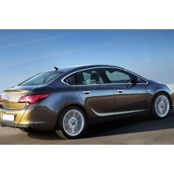 Полная окантовка стекол (Sedan, 12 шт, нерж) для Opel Astra J 2009-2015 гг