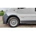 Накладки на колесные арки (4 шт, черные) 2007-2015, Черный металл для Nissan Primastar