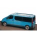 Рейлинги черные Короткая, чугунные ножки для Renault Trafic 2001-2015 гг