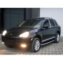 Боковые пороги Fullmond (2 шт, алюм.) для Porsche Cayenne 2003-2010 гг