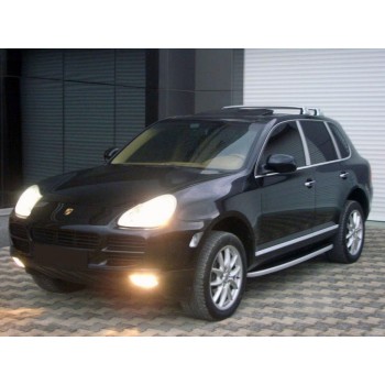 Боковые пороги Fullmond (2 шт, алюм.) для Porsche Cayenne 2003-2010 гг