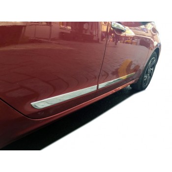 Молдинг дверной (4 шт, нерж) для Peugeot 208 2012-2019 гг