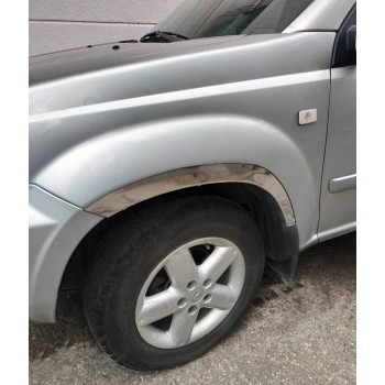 Накладки на арки (4 шт, нерж) для Nissan X-trail T30 2002-2007 гг