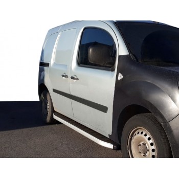 Бокові пороги Fullmond (2 шт., алюм.) Коротка база для Renault Kangoo 2008-2020 рр