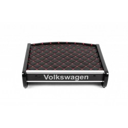 Полка на панель (Черная с красной нитью) для Volkswagen T5 Multivan 2003-2010 гг