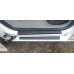 Накладки на дверные пороги (DDU, ABS-пластик) 4 шт, Мат для Volkswagen Caddy 2004-2010 гг