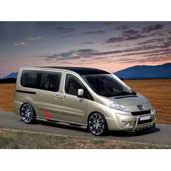 Бічні труби BB002 (2 шт., нерж.) 70 мм, коротка база для Fiat Scudo 2007-2015 рр