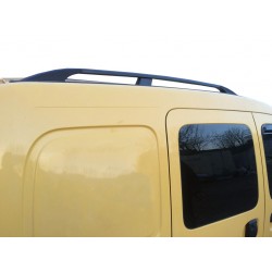 Рейлинги Черные Стандартная база, Чугунные ножки для Renault Kangoo 1998-2008 гг