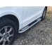 Бокові пороги Tayga V2 (2 шт., алюміній) Довга база для Fiat Doblo III 2023- рр
