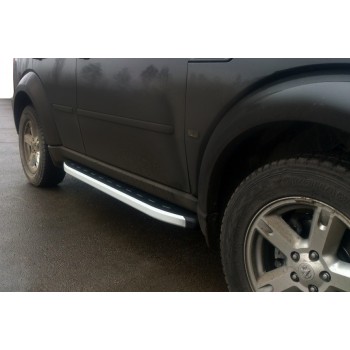 Бокові пороги Fullmond (2 шт., алюміній) для Dodge Nitro 2007- рр