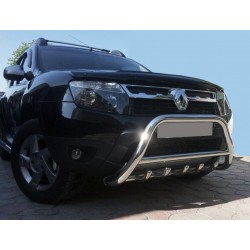 Кенгурятник без надписи WT003 (нерж.) для Renault Duster 2008-2017 гг