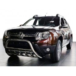 Кенгурятник без надписи WT003 (нерж.) для Dacia Duster 2008-2018 гг