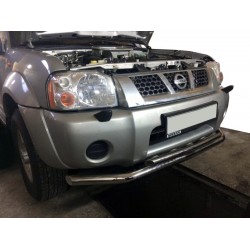 Передняя защита ST014 (нерж) для Nissan NP300 1999-2015