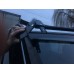 Козырек на лобовое стекло (черный глянец, 5мм) для Renault Trafic 2001-2015 гг