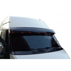 Козырек на лобовое стекло (черный глянец, 5мм) для Ford Transit 2000-2014 гг