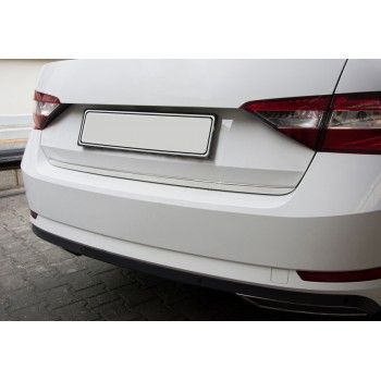 Кромка багажника (нерж) Carmos - Турецкая сталь для Skoda Superb 2015-2024 гг