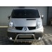 Кенгурятник WT003-4 (нерж.) С надписью для Renault Trafic 2001-2015 гг