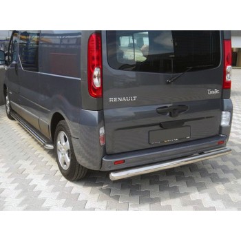 Задняя защита AK002 (нерж) для Renault Trafic 2001-2015 гг