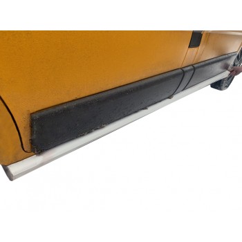 Бокові пластикові пороги (2 шт, під фарбування) для Nissan Primastar 2002-2014 рр
