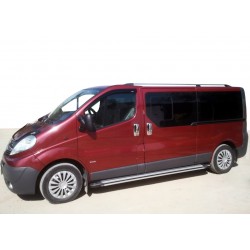 Бокові пороги Rainbow (2 шт., Алюміній) Довга база для Nissan Primastar 2002-2014 рр