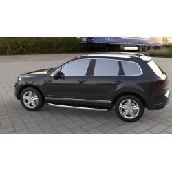 Боковые пороги Fullmond (2 шт, алюм) для Volkswagen Touareg 2010-2018 гг