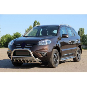 Кенгурятник WT003 (нерж.) для Renault Koleos 2008-2016 гг