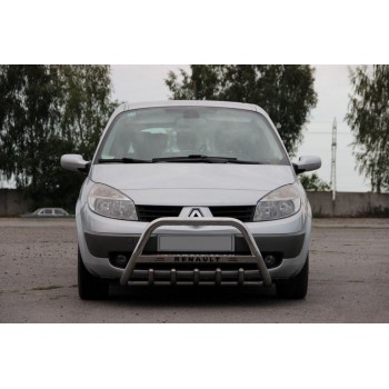 Кенгурятник WT004 (нерж.) для Renault Scenic/Grand 2003-2009 гг