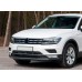 Накладки на кант решетку и фары 2016-2020 (3 шт, нерж) для Volkswagen Tiguan