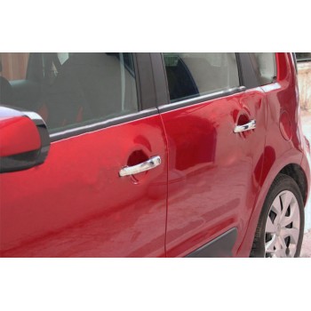 Накладки на ручки (4 шт, нерж.) OmsaLine - Итальянская нержавейка для Citroen C-3 Picasso 2010-2017 гг Накладки на ручки (4 шт, нерж.) OmsaLine - Итальянская нержавейка для Citroen C-3 Picasso 2010-2017 гг